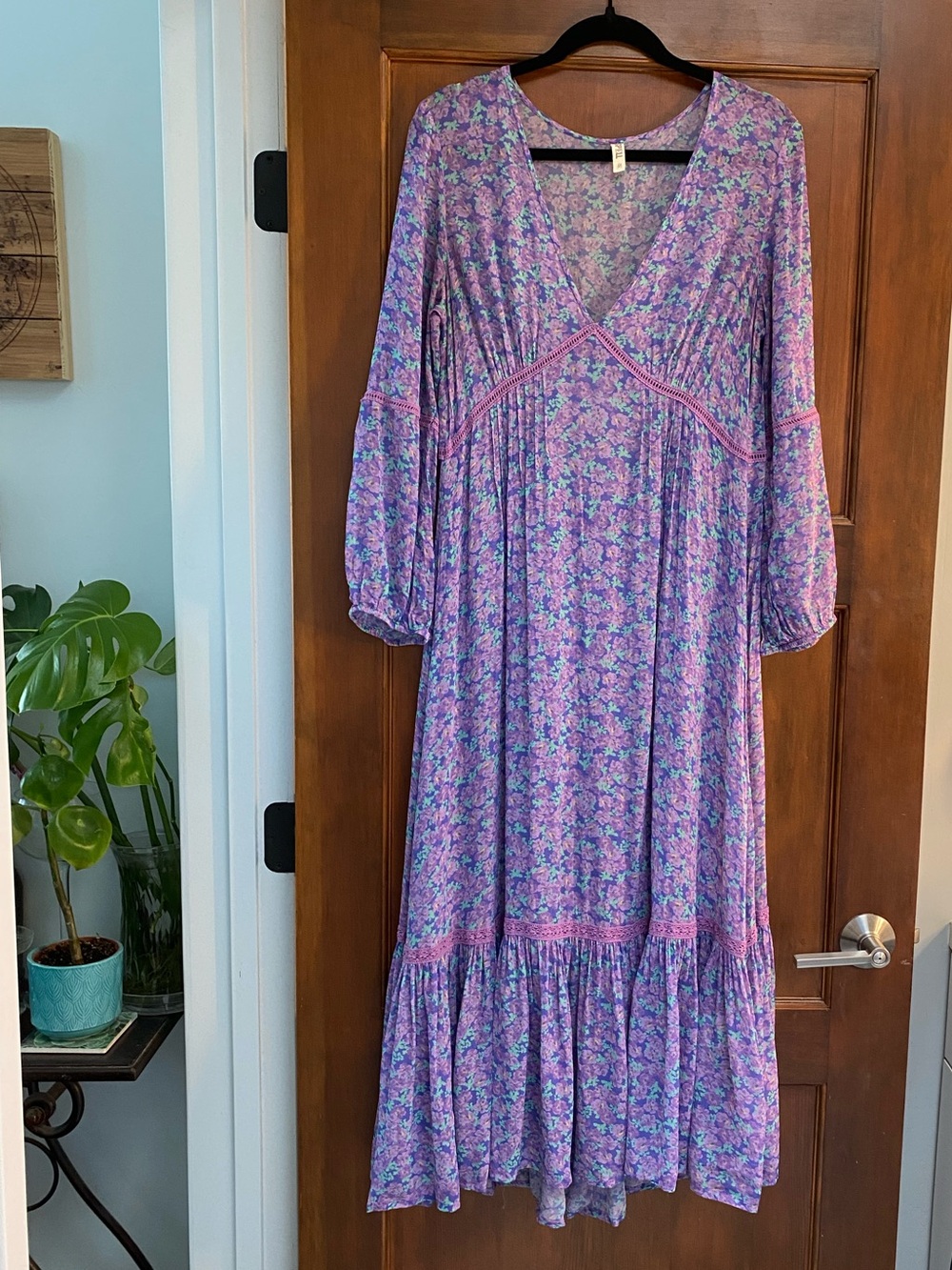 Spell Wildflower Boho Floral Maxi Dress in Purple size medium ๐ - Picture 6 of 15